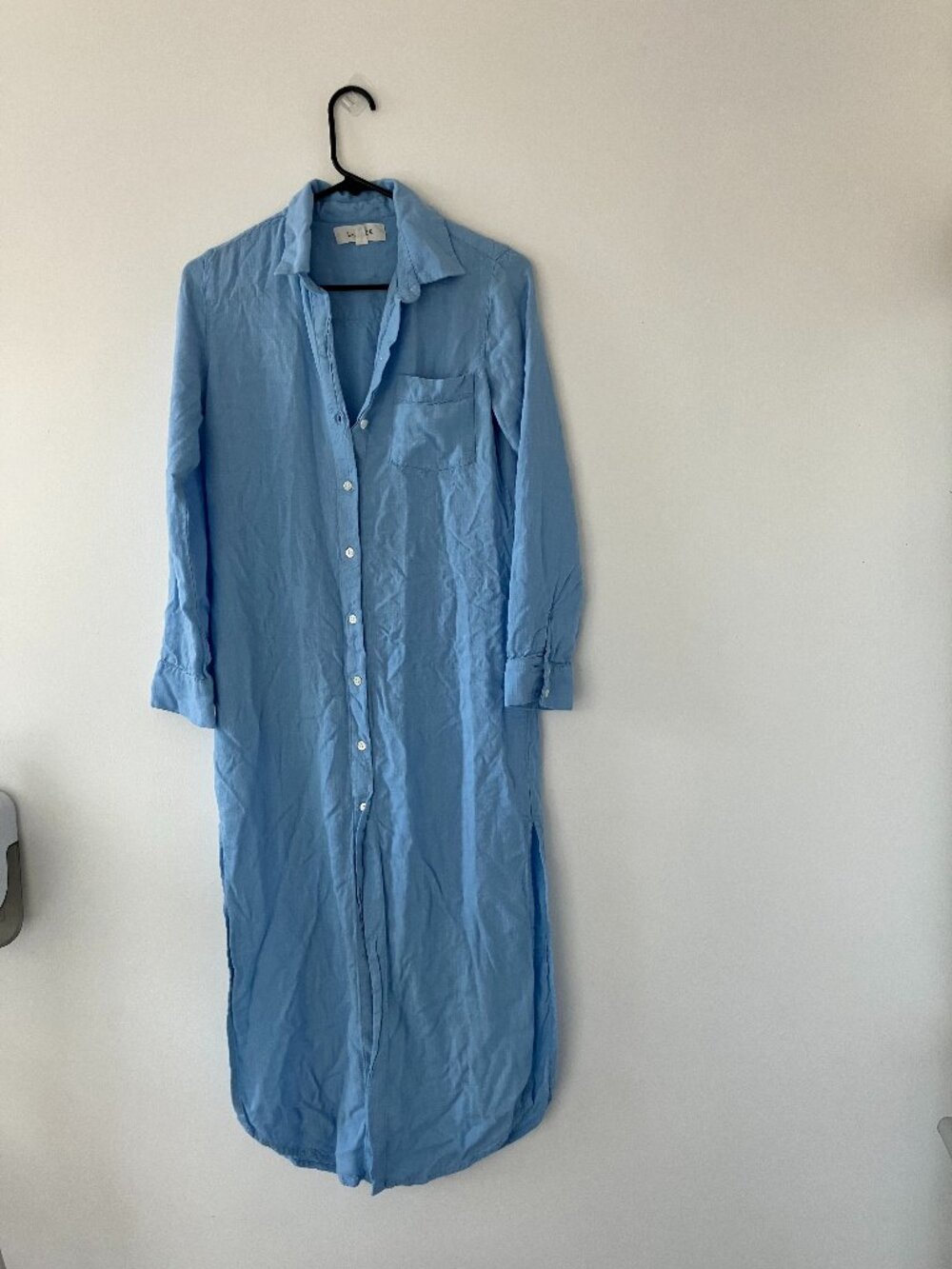 L*space button down shirt dress beach cover up size small